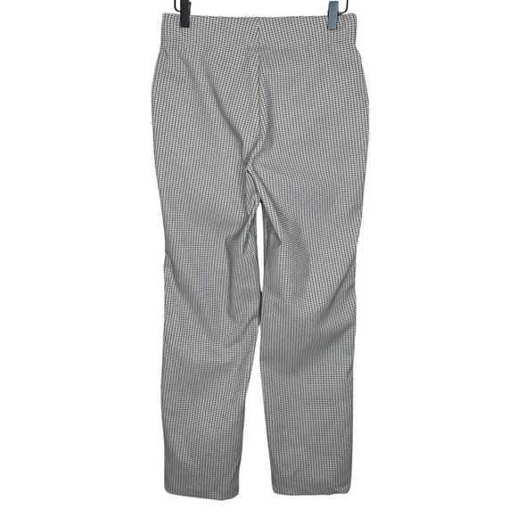 Max Studio Tan Brown Houndstooth Ponte Pull-On Pants Straight Leg Stretch S - Picture 2 of 10